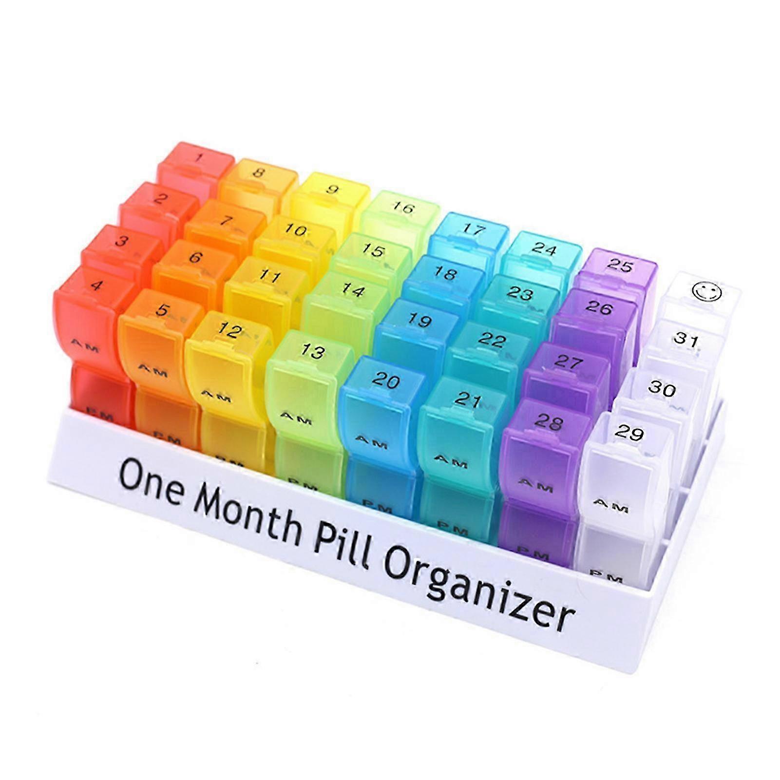 PP Plastic 31-Day Pill Keeper