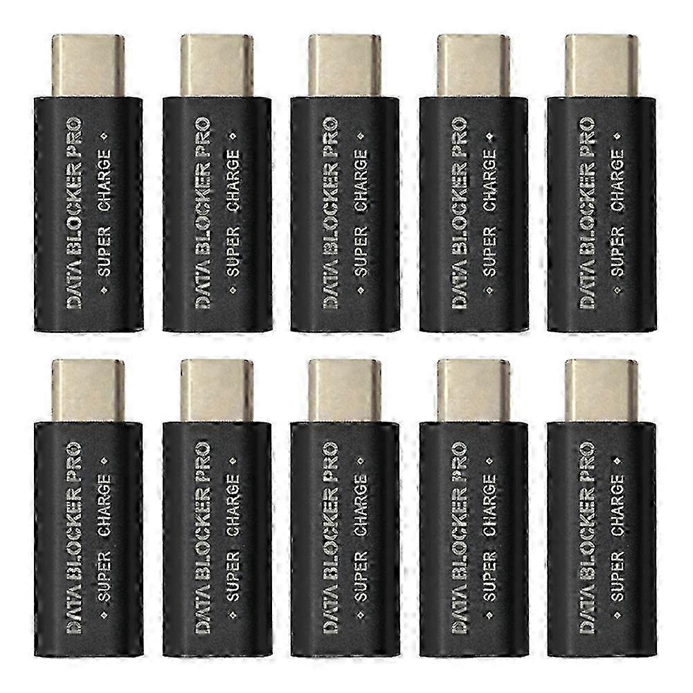 10x Aluminium USB-C Data Blocker