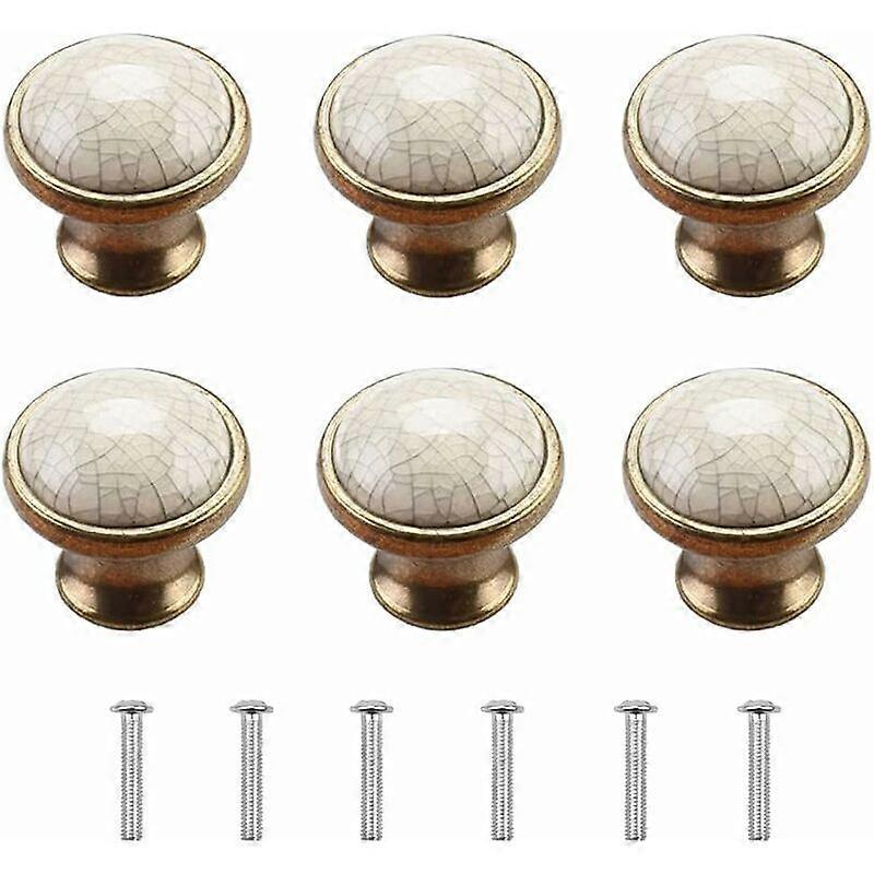 Furniture knobs, cabinet door knobs, 6 pieces, porcelain furniture knobs, vintage furniture knobs, door knobs, dresser knobs, ceramic door knobs, kitc