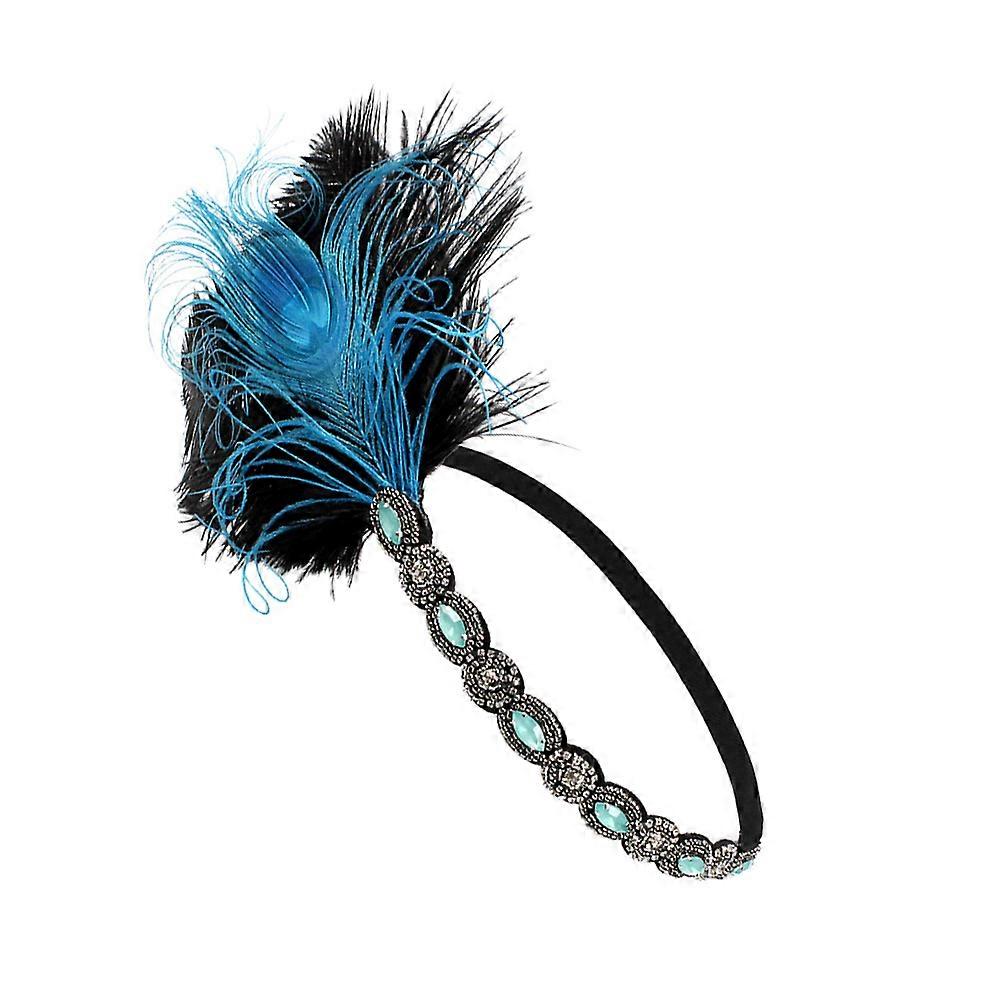 Feather Vintage Flapper Headband for Dance Performance