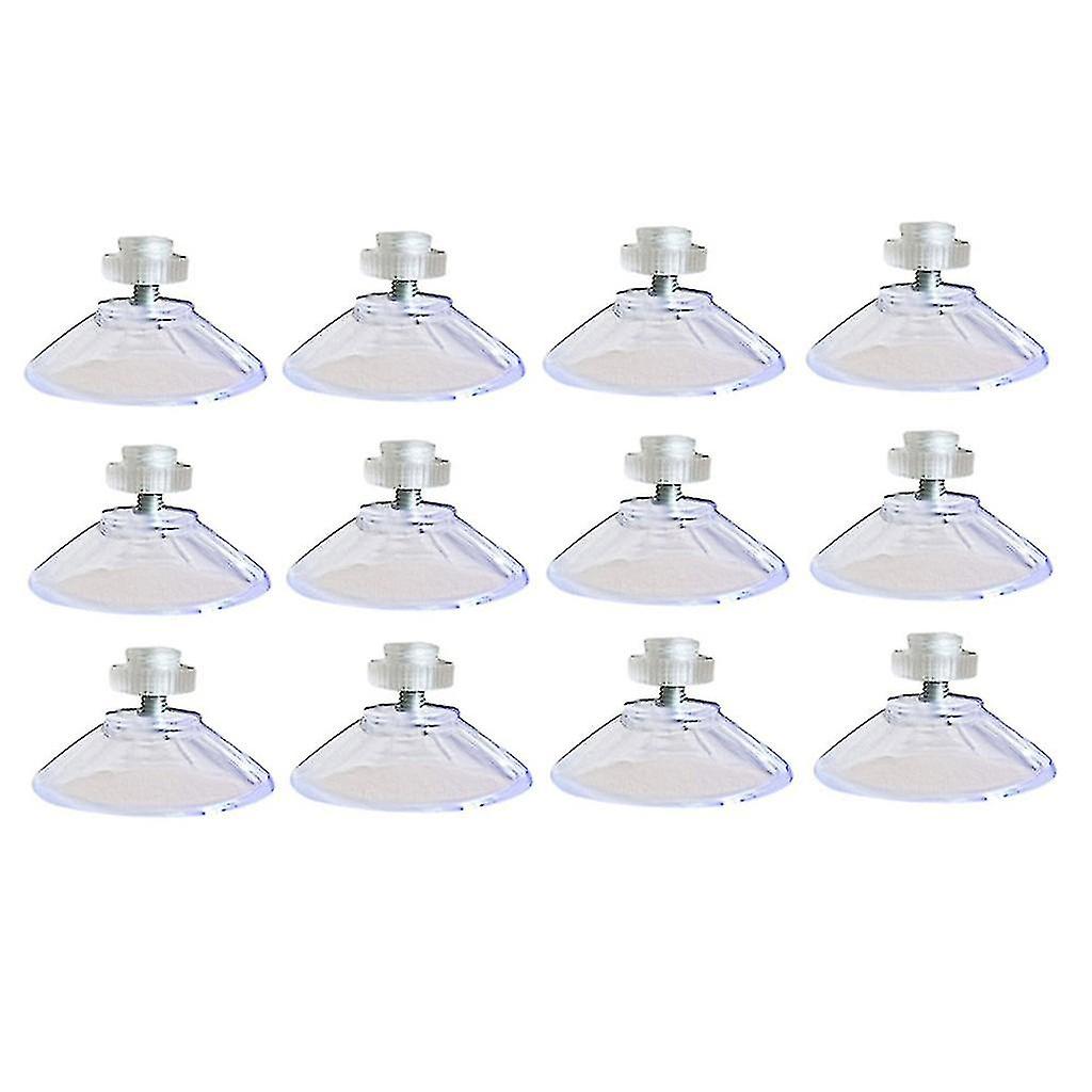 12pcs With M4 Thread 40mm Suct S, With Knurled Nut Clear For Kit