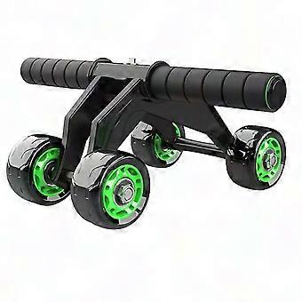 Ab Roller con tappetino per ginocchia e fascia di resistenza - Attrezzatura per l'allenamento del core per la palestra domestica