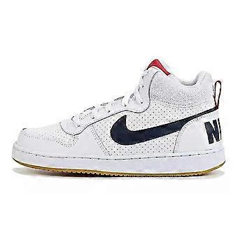 Nike Court Borough Mid Blanc Obsidien GS 839977-107
