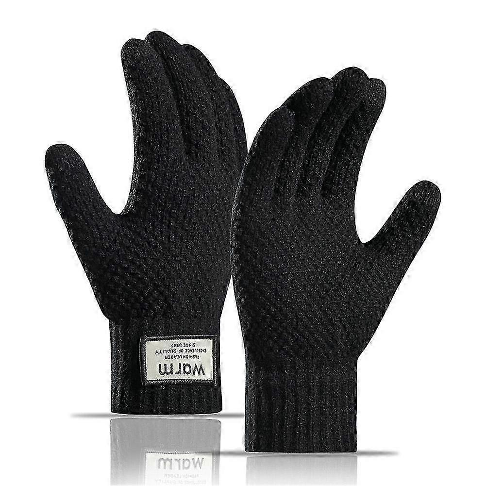 Thick Luxury Gloves, 1 Pair, for Winter, Pineapple Pattern, for Warmth
