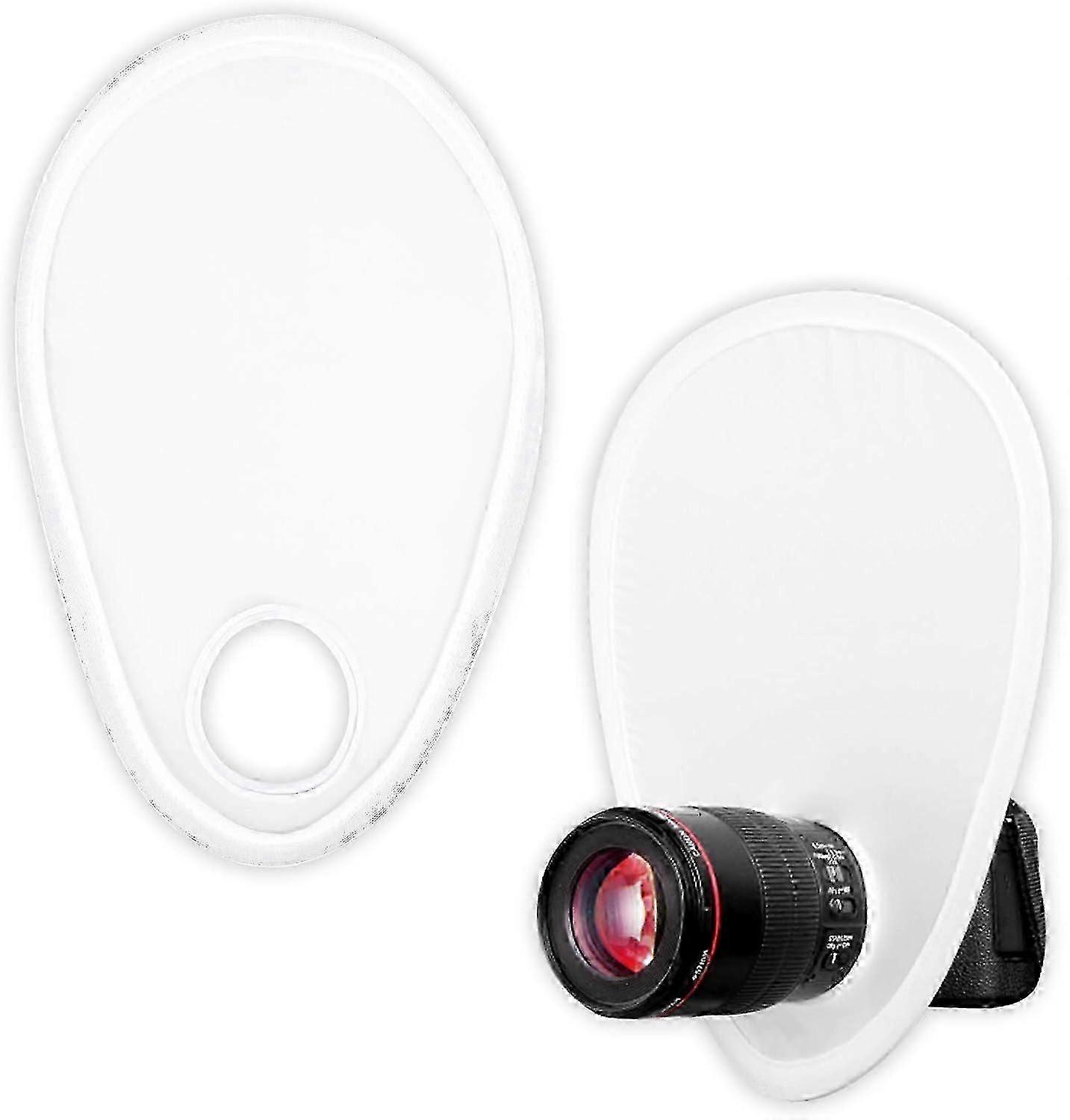 Foldable Flash Diffuser 2 Pcs Portable Flash Diffusers Soften Light for Portrait Close-up Photography Use
