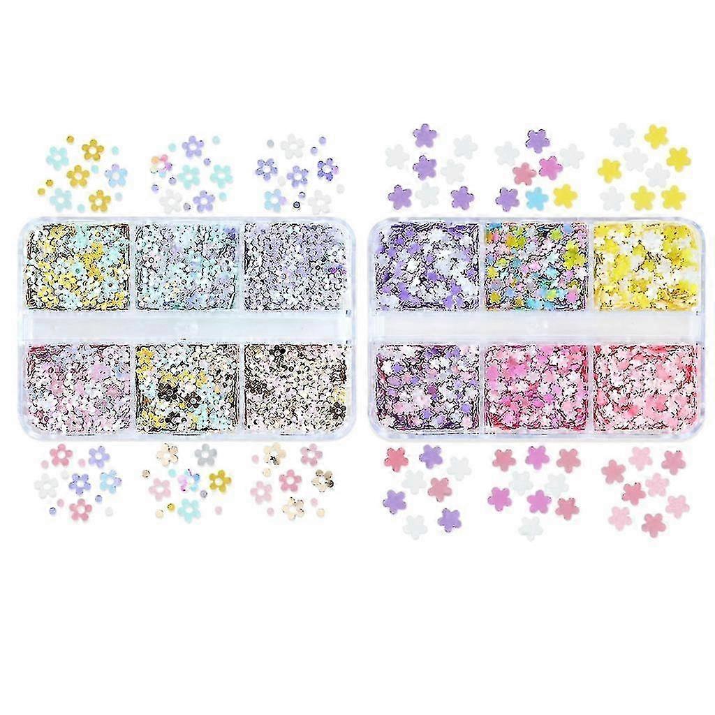 PET Petal Flower Sequins Multicolor
