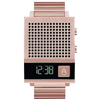 Nixon the dork too Japanese Quartz Digital Man Watch with A1266897 Gold Plated Stainless Steel Bracelet