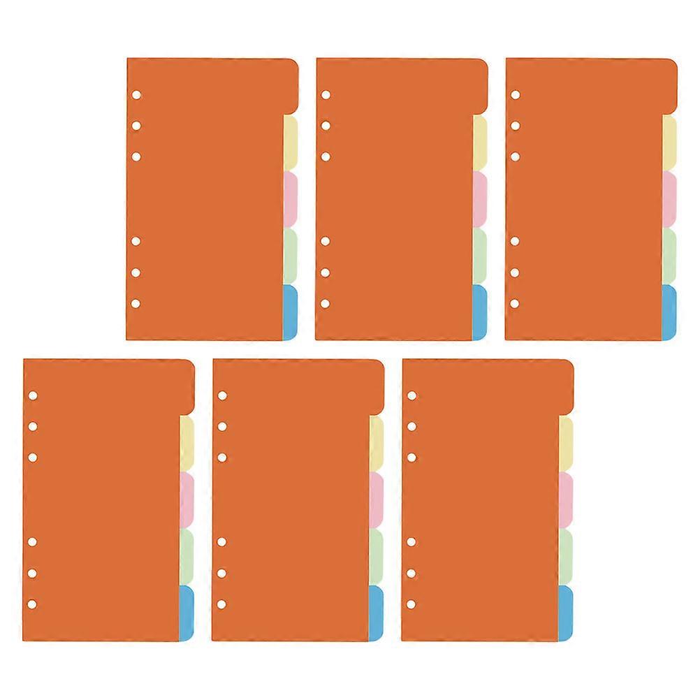 Loose-Leaf Pocketbook Colored Index Dividers Replacement 90Pcs