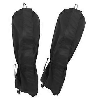 Waterproof Leg Gaiters for Boots Hiking Snow Outdoor Oxford Cloth Ankle Protection Black