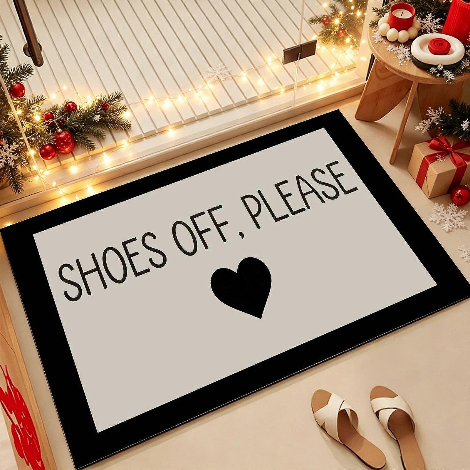 minimalist black frame Design Printed Floor Mat