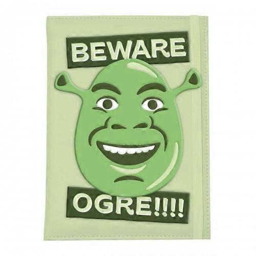 Shrek Beware Ogre Squishy Notebook