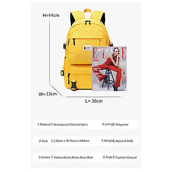 Fashion Yellow Backpack Children School Bags For Girls Waterproof