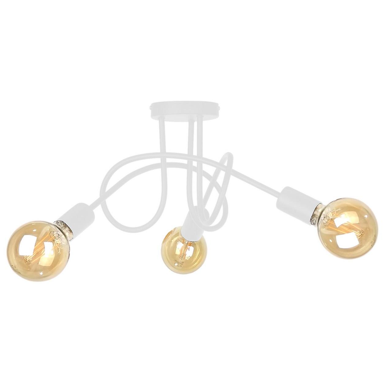 Keter Rumba Multi Arm Semi Flush Ceiling Light White, 50cm, 3x E27