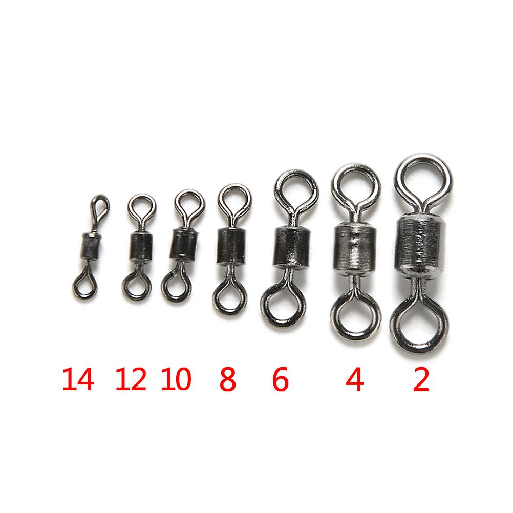1 Pack/100pcs Tronix Round Eye Rolling Swivels Rig Sea Carp Fishing