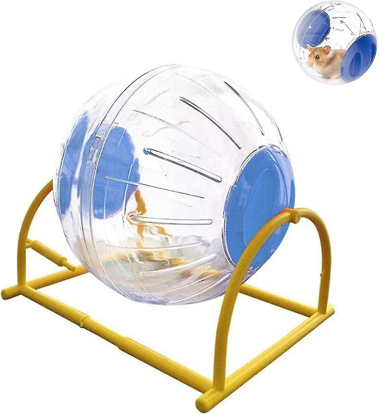 5.5" Silent Hamster Ball,transparent Big Run-about Exercise Ball With Stand