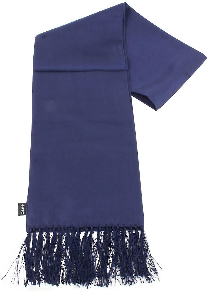 Knightsbridge Neckwear Plain Silk Scarf - Navy