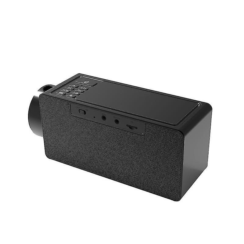 S91s Multi-function Mirror Bluetooth Speaker With Wireless Charging And Alarm Clock Function(black)