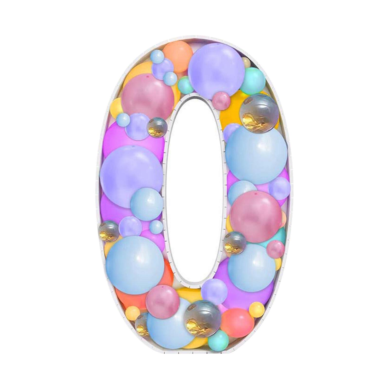 45 Cm Large Number0-9 Balloon Frame Mosaic Balloon Filling Box Stand Filling