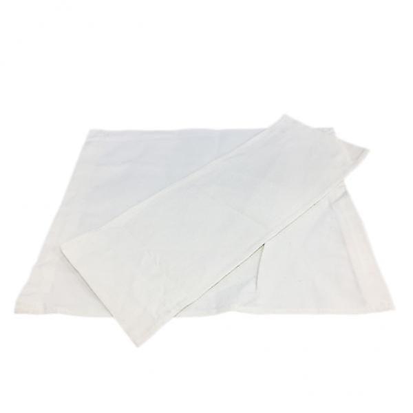 2xCanvas Rückenlehne Sitzbezug für Cross Klappstuhl/Hocker/Sitz Weiß