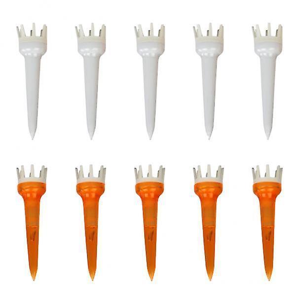 3x10pcs Premium PE Plastic Golf Tees Crown Claw Tee Replacement Assorted 50mm