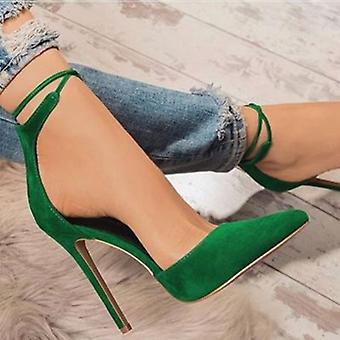 Sexy Riemchensandalen mit spitzen Absätzen für Frauen