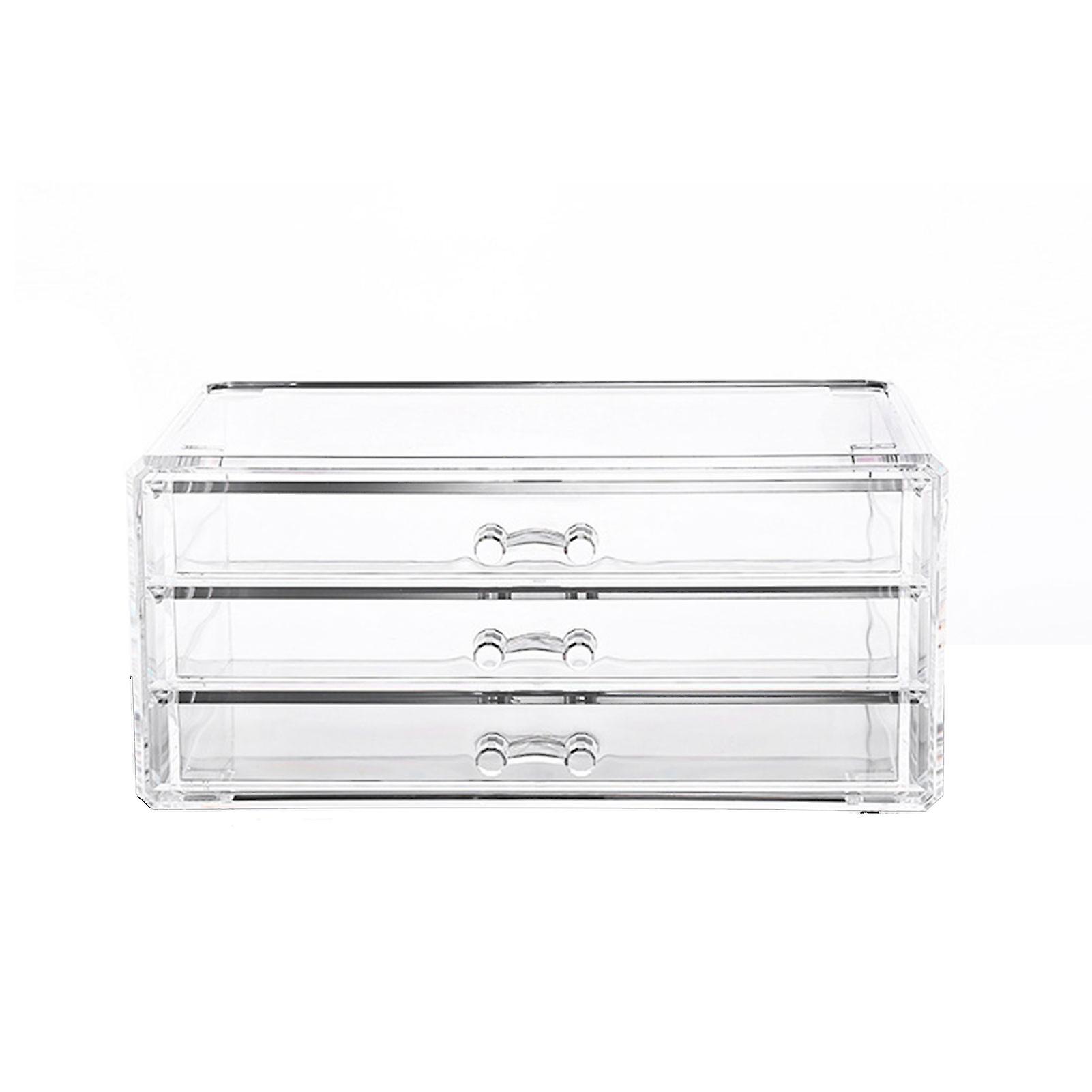 Clear Plastic Storage Drawers Multi Purpose Desk Organizer