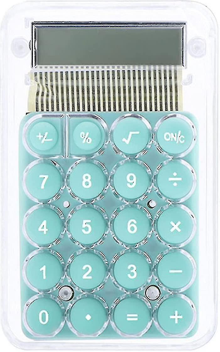 Cute Cartoon Transparent Calculator Students 8 Digit Standard Function Desktop Electronic Calculator