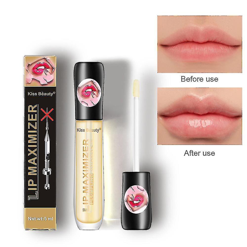 3pcs Lip Plumper Extreme Lip Gloss Maximizer Plump Instant Volume Bigger Lips Moisturizing Reduce Fine Lines