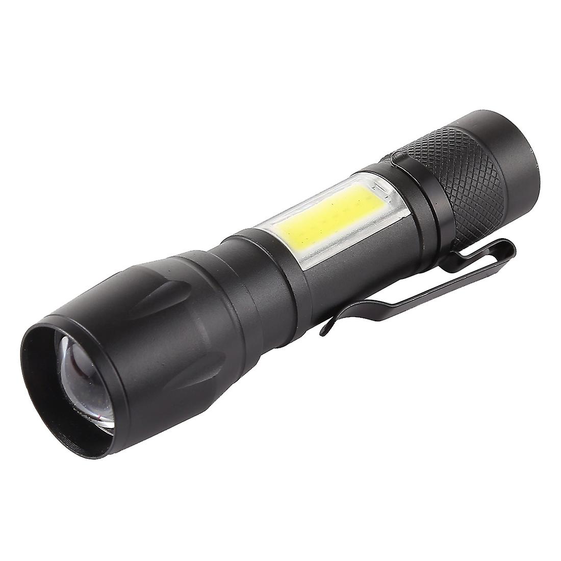 A3 USB Charging Waterproof Zoomable XPE + COB Flashlight