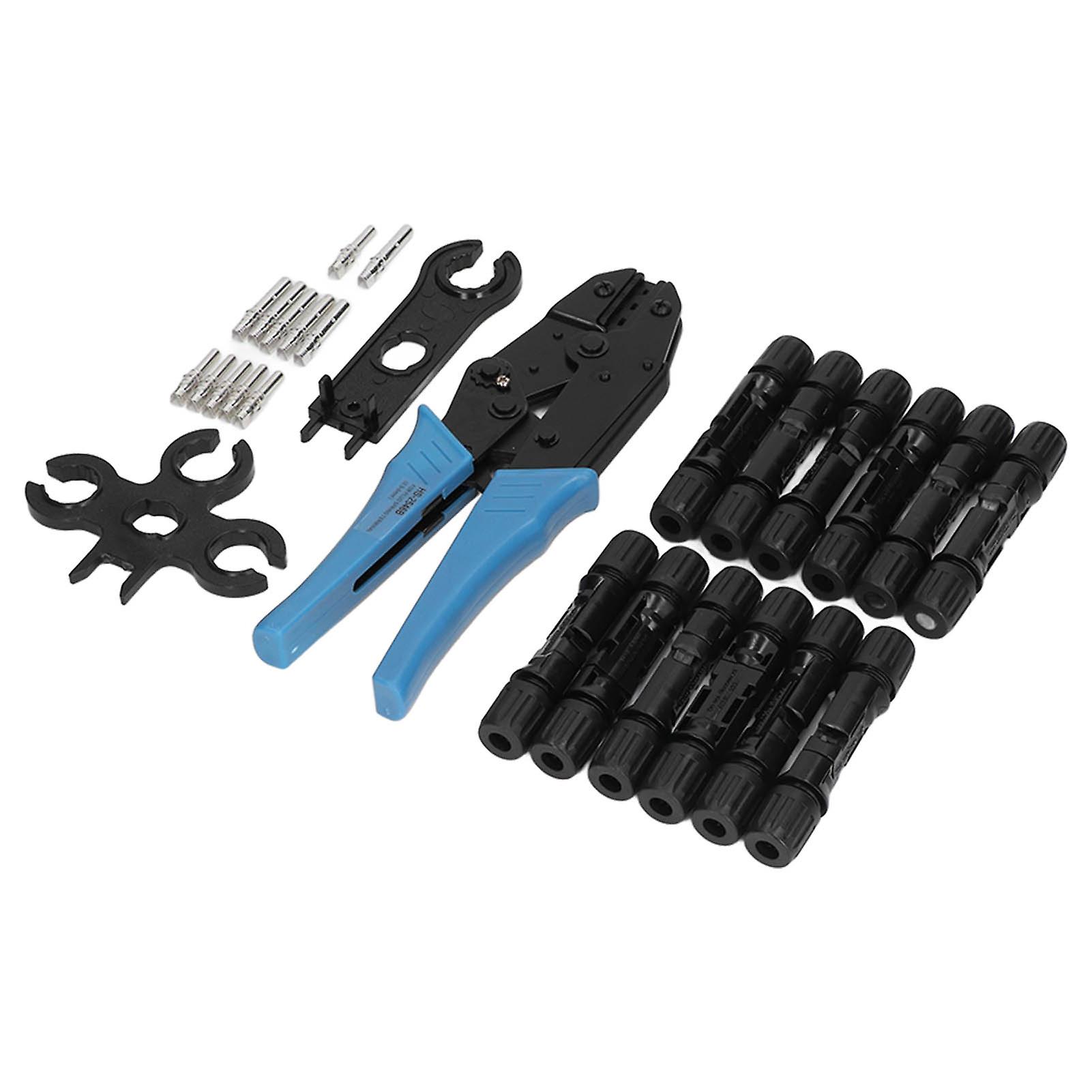 Solar Panel Connector Kit with Waterproof PV Cable Crimping Tool