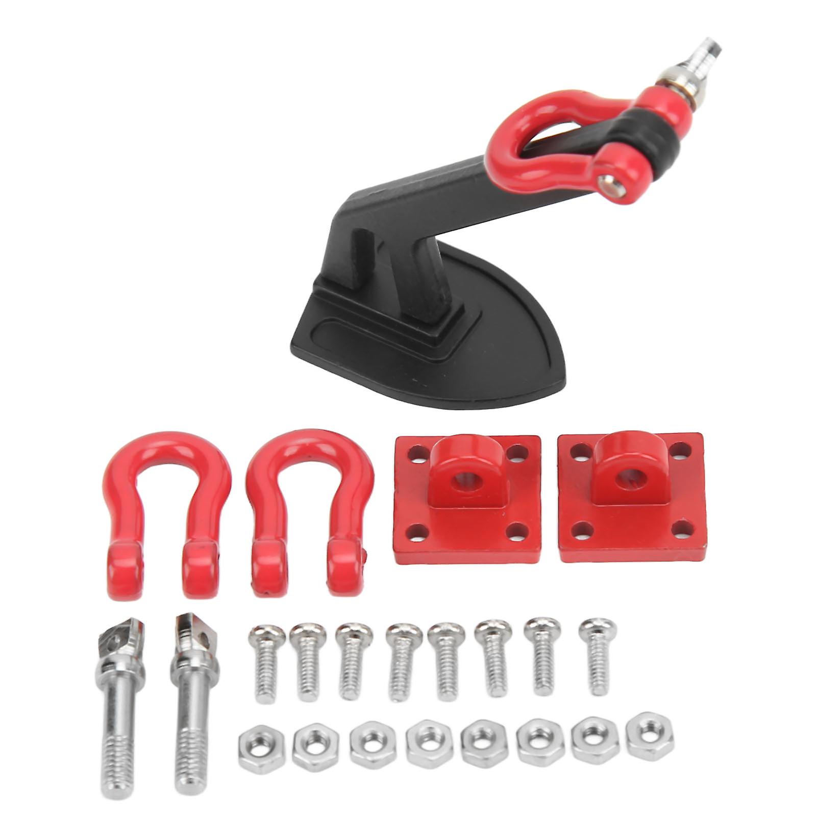 RC ونش معدني مرساة مقاومة للتآكل سبائك الألومنيوم المواد RC سيارة مقطورة سحب مشبك هوك ل 1/10 RC تسلق السياراتالأسود