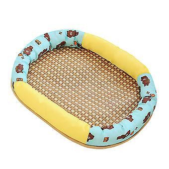 Cat Summer Sleeping Mat Breathable Waterproof Prevent Slip Pet Cooling Mat Bed for Small Medium Dogs Cats M Little Bear