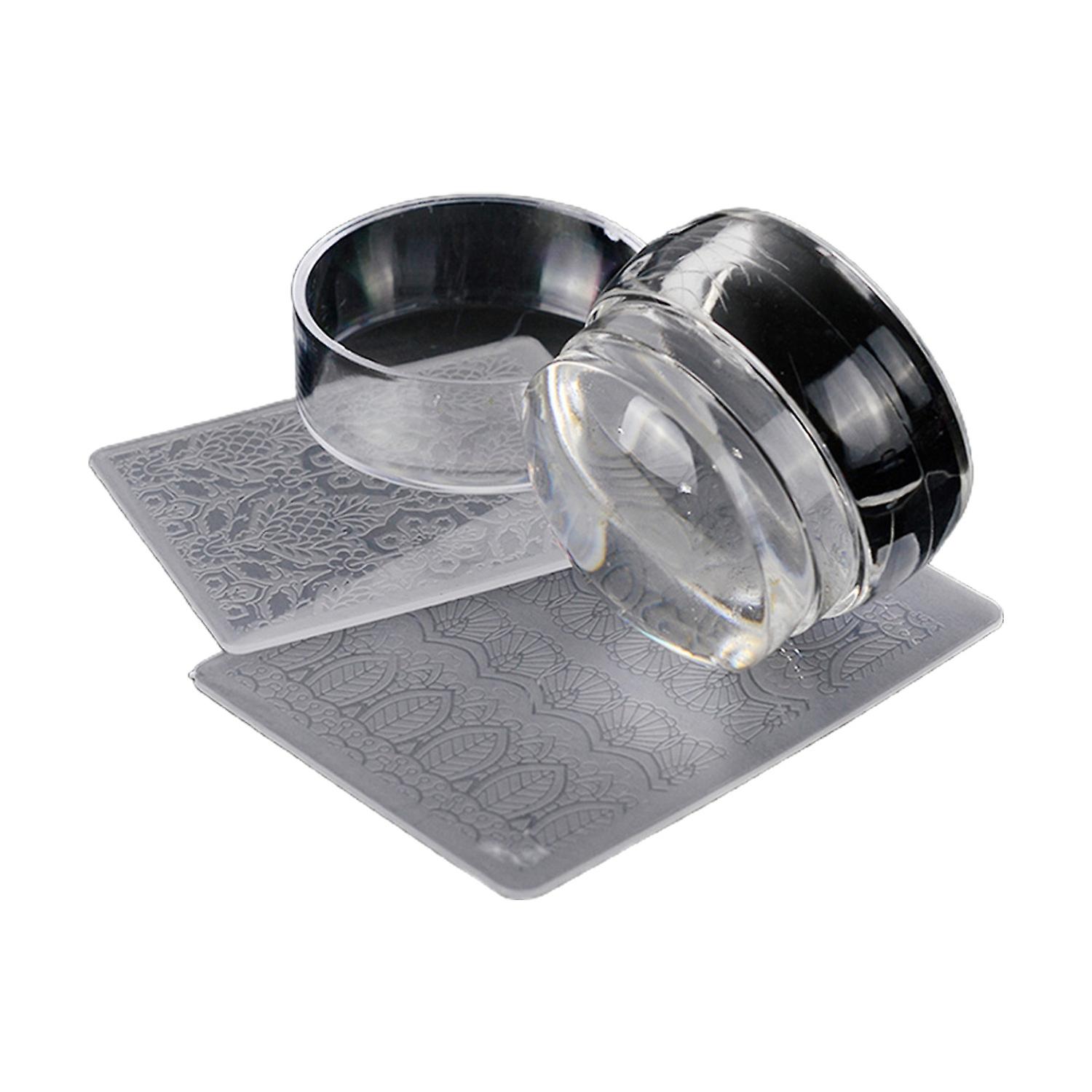 Fornnerg Nail Art Stamper Reusable Convenient Easy to Use Nail Tool Stamp Seal for Fingernails