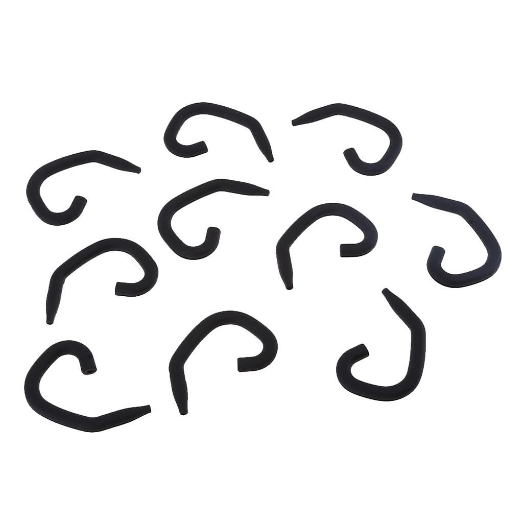 Earhooks for Wireless Headset - Pack of 10 black