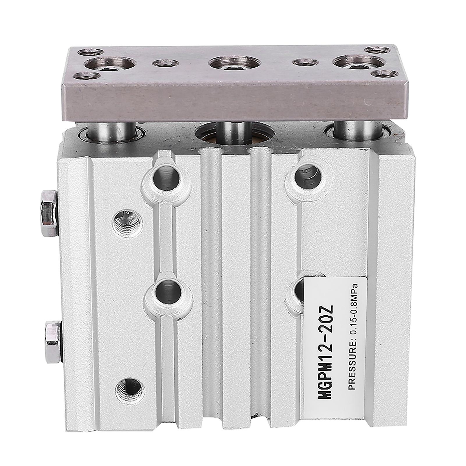 MGPM12-20Z 3 Rod Double Acting Air Cylinder Aluminum Alloy Pneumatic Cylinder 12mm Bore