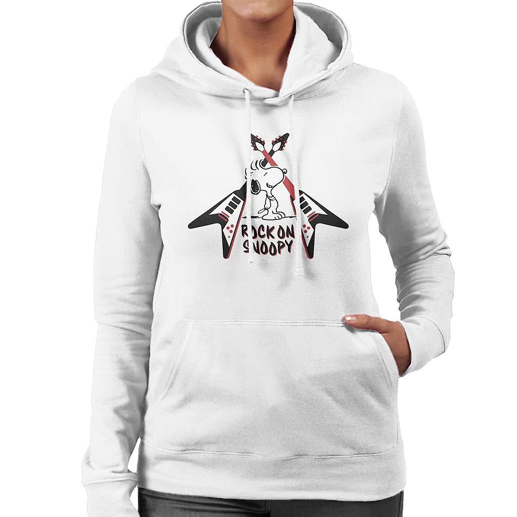Peanuts Snoopy Rock On Women's Hooded Sweatshirt