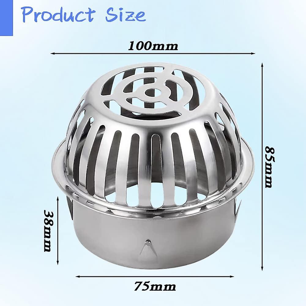 Gutter protection stainless steel floor drain, 1 piece gutter lea