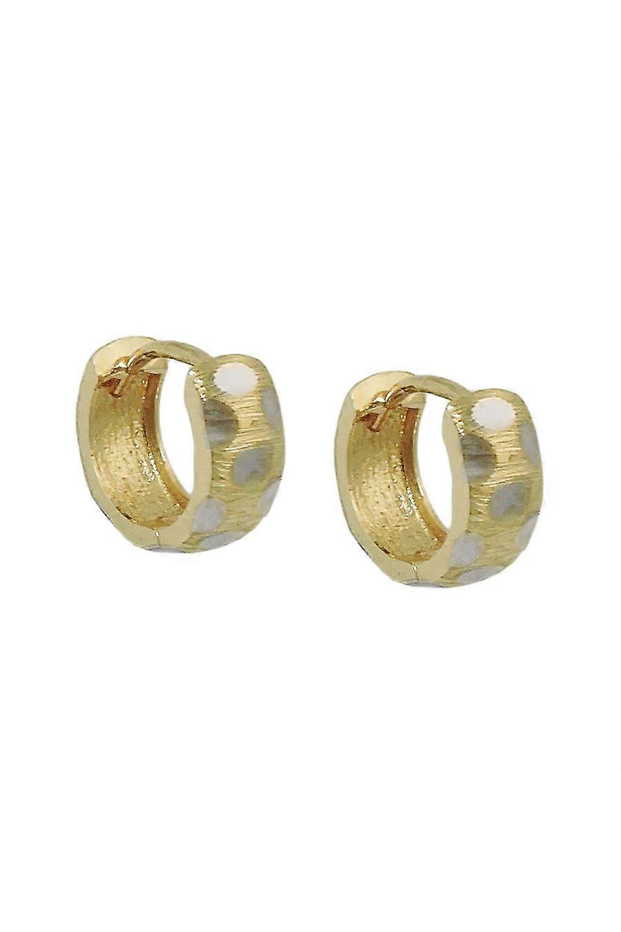 Hoop Earrings Bicolor 9k Gold - Gl431445