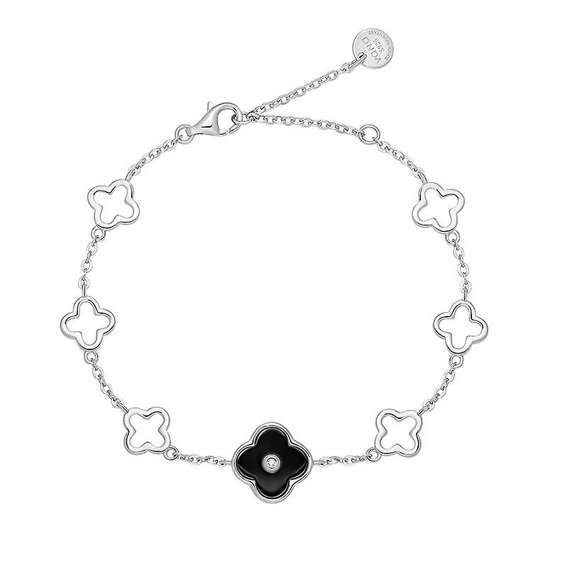 Bracelet Tassel Chain Jewelry Gift For Women Teen Girls S925 Ceramic Four-leaf Clover Modeling Fashion