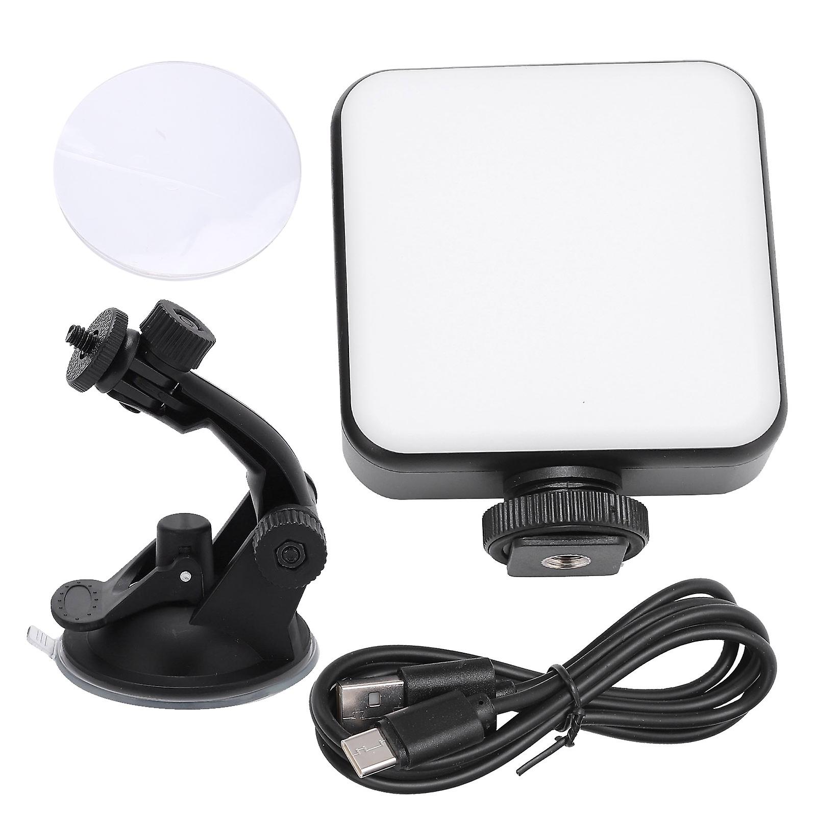 Rechargeable RGB Video Light: 360° Full Color, 2500-9000K, with Suction Cup & Cold Shoe