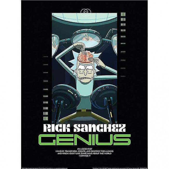 Rick And Morty Classrickal Rick Genius Paper Print