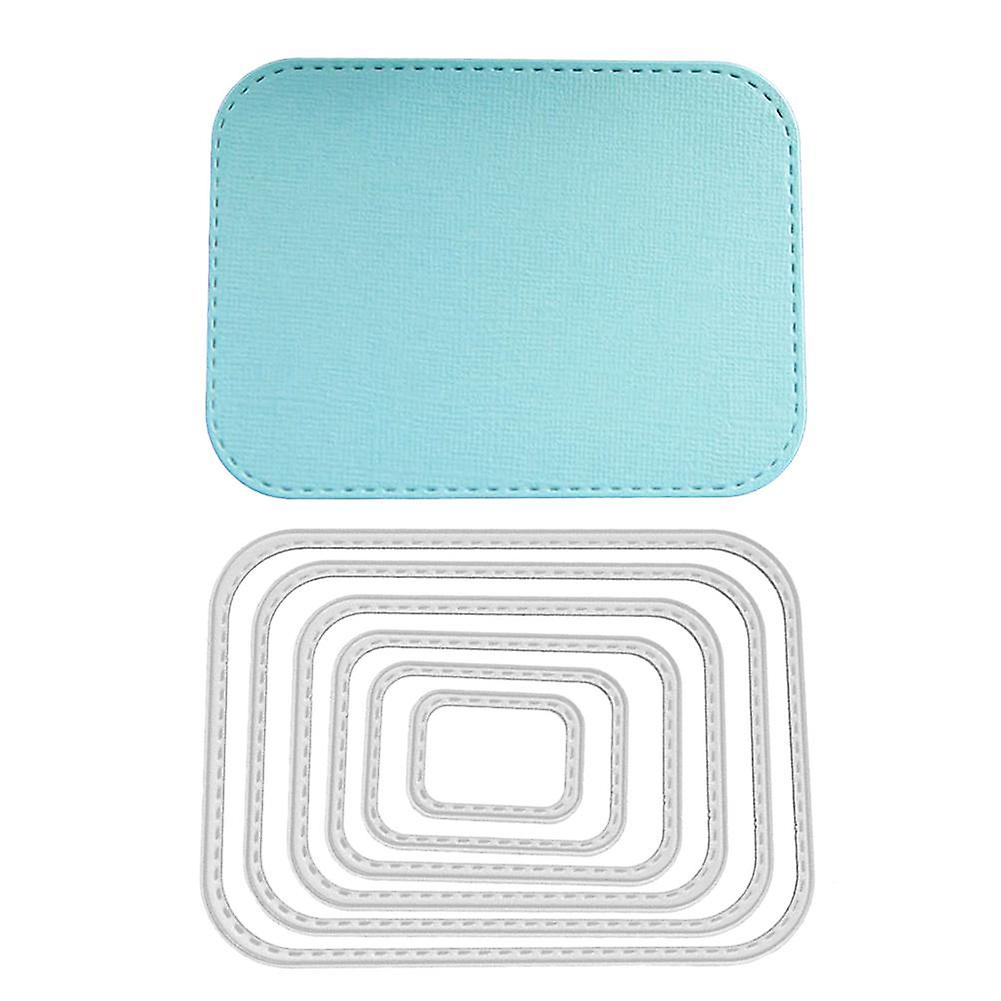 Rectangle Frame Sew Dot Cutting Dies DIY Scrapbook Emboss Paper Cards Stencil