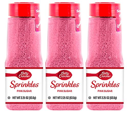 Betty Crocker Sprinkles Pink Sugar 3 Pack