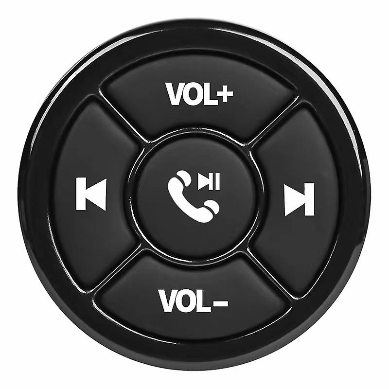 1 pcs  Black Wireless Bluetooth Remote Control Car Steering Wheel Motorcycle Bicycle Handlebar Media Button