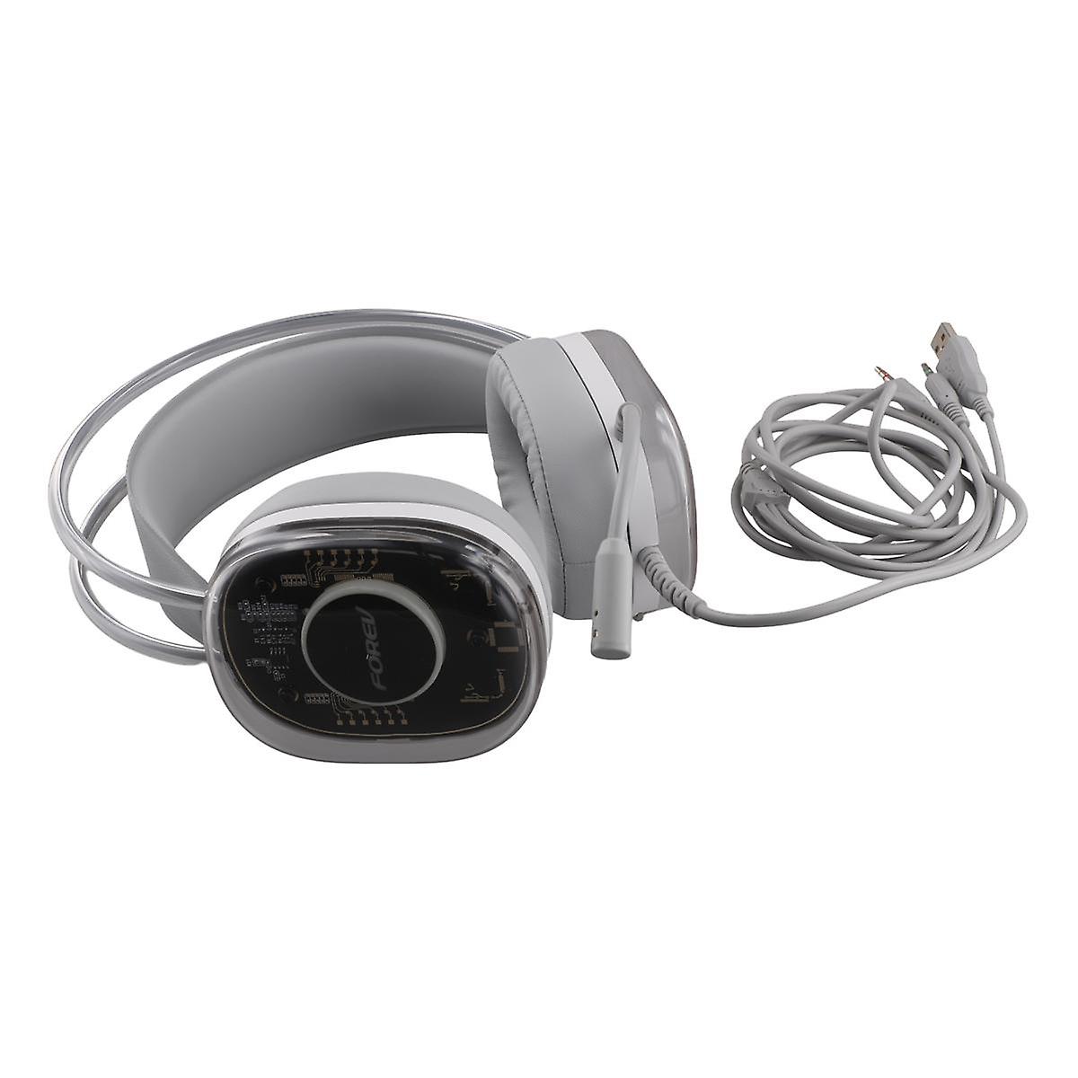 Wired Gaming Headset Luminescence 5.1 Channel Headset Bass Earphone Headphone with Mic for Computer Pc Gamer
