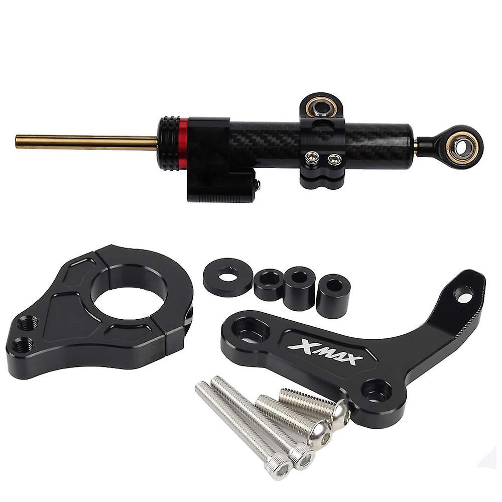 For Yamaha Xmax300 2017-2023 Adjustable Steering Damper Stabilizer Complete Steering Mounting Bracket Mounting Bracket Support