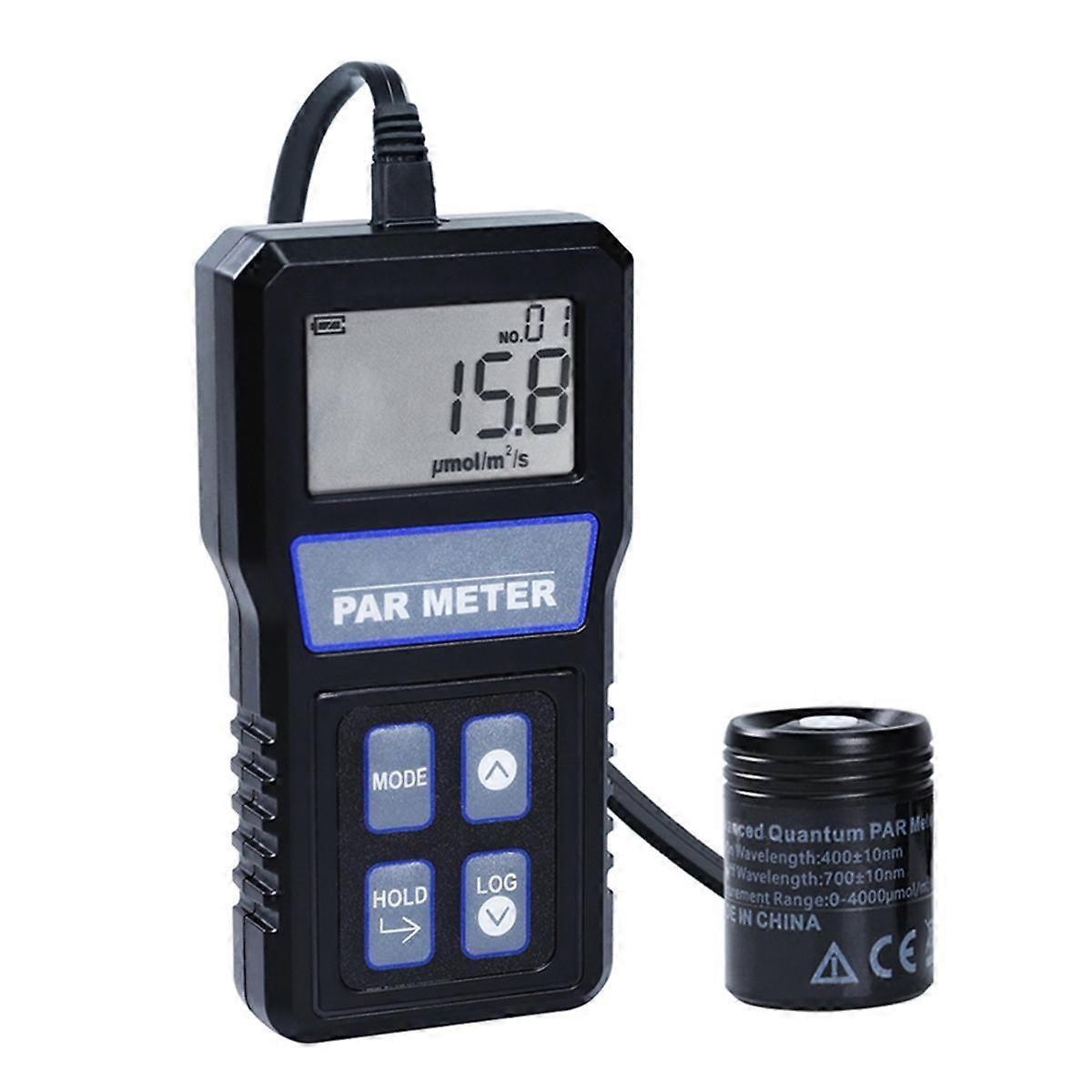 Digital PAR Meter IP68 Waterproof Probe Full Spectrum Quantum Sensor Photosynthetic Activity for Plant PPFD Tester