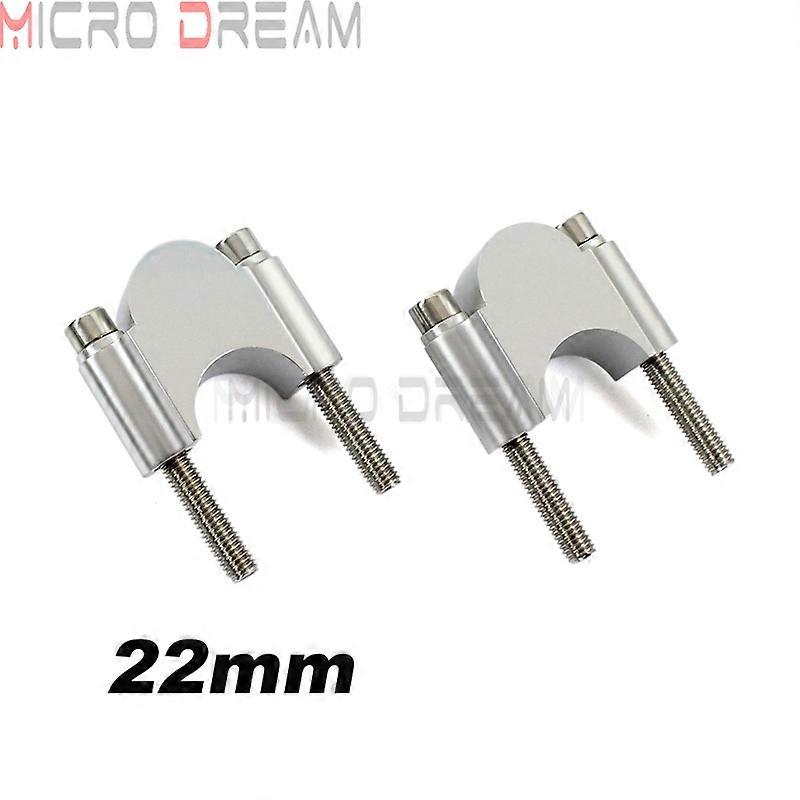 CNC Motorcycle Handlebar Riser Kit 7/8 or 1 1/8 Universal Bar Clamps 28/22mm For BMW Suzuki Honda Yamaha ATV Scooter 30mm Rise