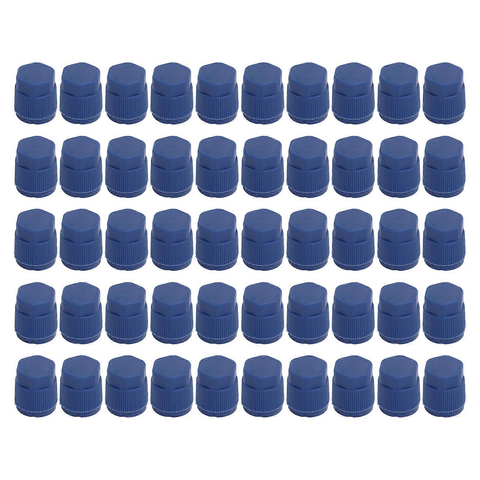 50Pcs Car Air Conditioning Valve Caps Replacement Universal Automobile Accessories E2U411