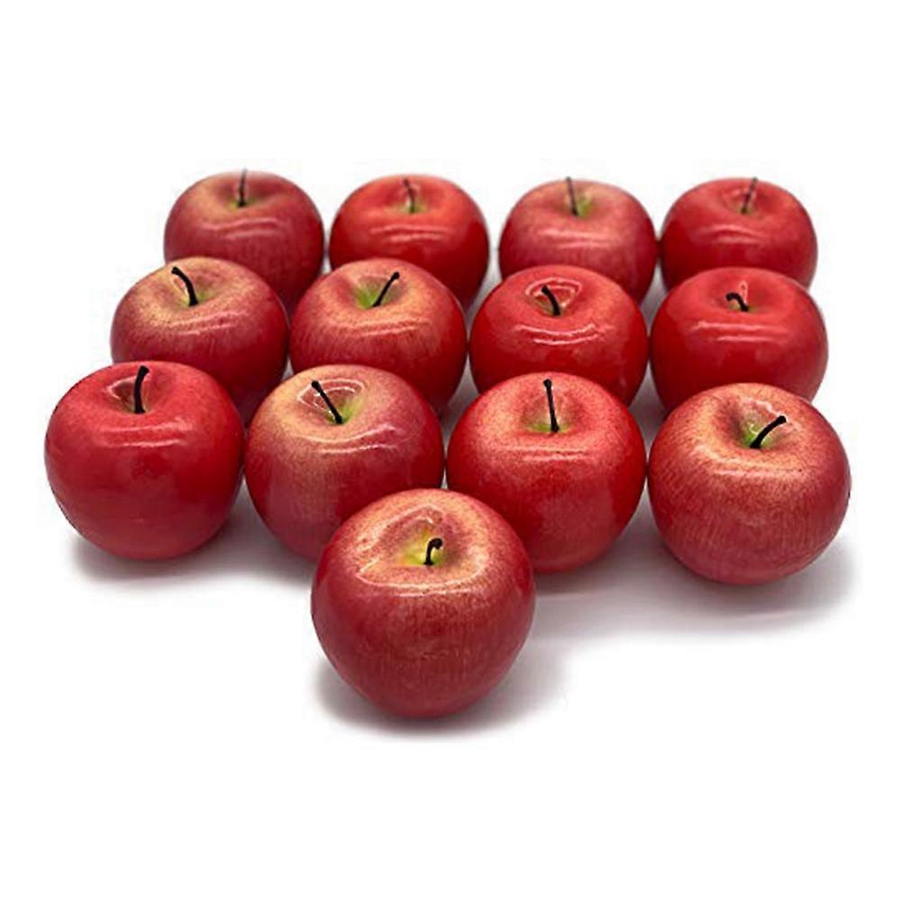 Realistic Apples 13 PCS - Fruits,Decorative Fruit for Decoration (Red)